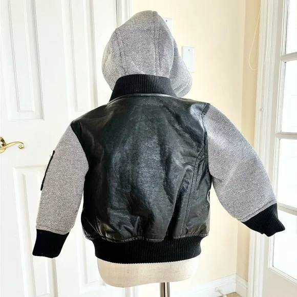 Toddler Leather Jacket - Size 18 Months - Picture 6 of 7